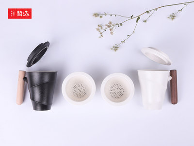 【 中國白&middot;哲選 】波動&middot;個人辦公杯 陶瓷產(chǎn)品 高溫燒制