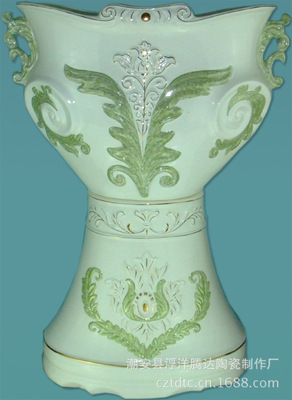 【廠家直銷陶瓷家居擺飾、園藝種植花盆 工藝陶瓷花盆 B005】價格,廠家,圖片,陶瓷工藝品,潮安縣浮洋騰達陶瓷制作廠-