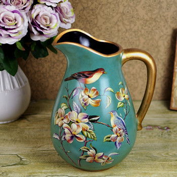 推薦復(fù)古歐美鄉(xiāng)村風(fēng)格家居飾品花鳥(niǎo)手繪陶瓷 堆糖,美好生活研究所